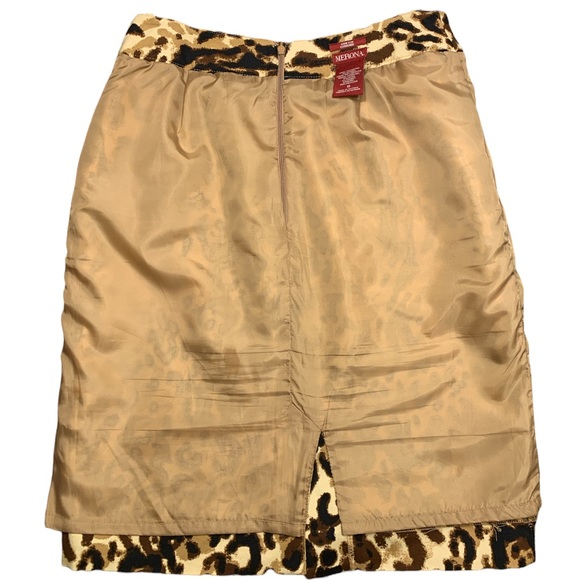 MERONA Women’s Animal Print Cotton/Polyester Lined Pencil Skirt Size 10 - Picture 8 of 8
